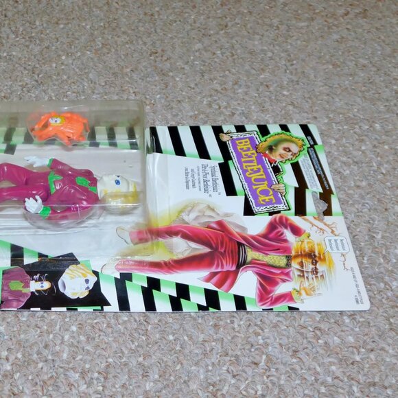 1989 Kenner Beetlejuice 5" Spinhead Beetlejuice Figure MOC Brand New Canadian - Picture 9 of 12